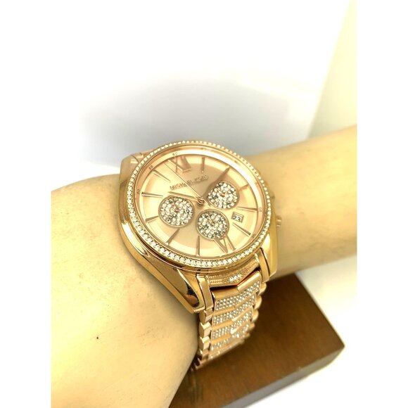 Michael Kors Women\'s Watch MK6730 Quartz Chronograph Rose Gold Steel 43mm main image 10